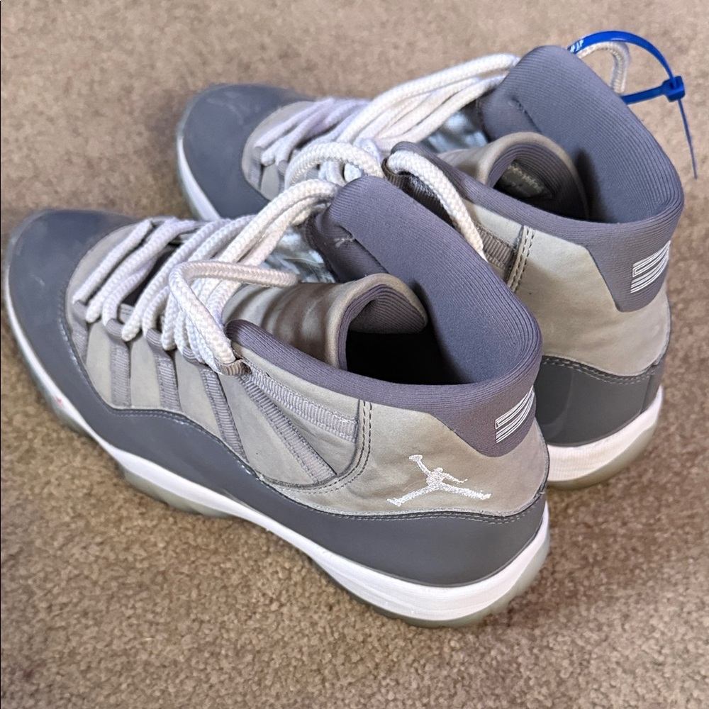 Jordan Two-Tone Gray and White Sneakers